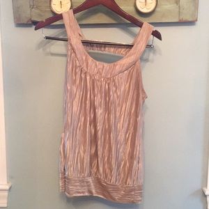 Gold crinkle tank